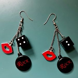 Rock & Roll Dice Earrings